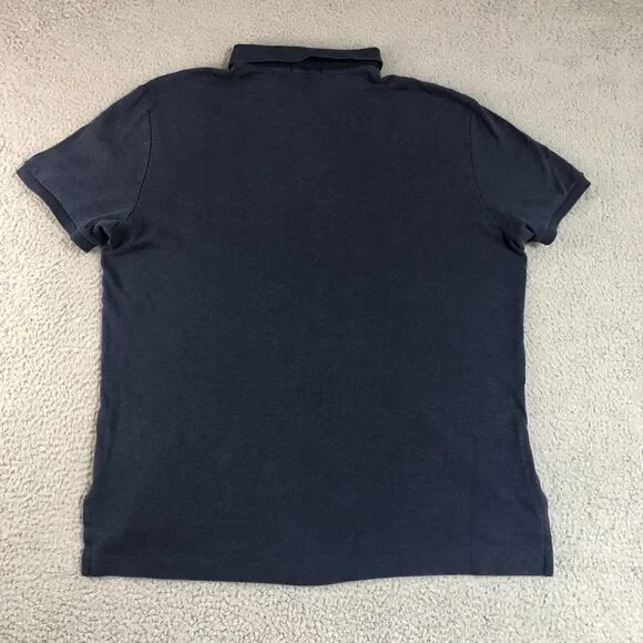 Ralph Lauren Polo Shirt Adult Extra Large Blue Green Pony Rugby Casual Mens - Picture 5 of 7